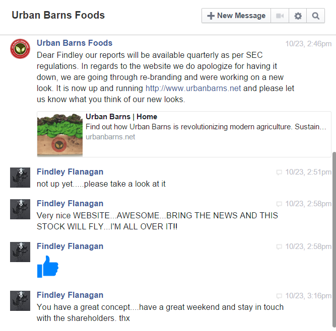 Urban Barns Foods Inc Urbf Urbf Dundee Corp Could Pressure