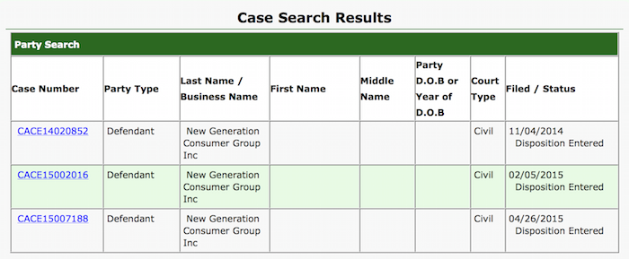 New Generation Consumer Group Inc Ngcg Pamela Ruppert